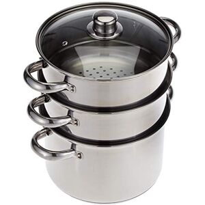 KitchenCraft Rostat stål 3-delat kokkärlset - Induktionssäkert KitchenCraft Rostat stål 3-delat kokkärlset - Induktionssäkert
