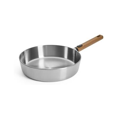 Woll – Logic Steel hög kantpanna Ø 28 cm, 7 cm hög – rostfri stekpanna induktion, PFAS-fri – non-stick-panna med hållbart och avtagbart trähandtag – för alla typer av spisar Woll – Logic Steel hög kantpanna Ø 28 cm, 7 cm hög – rostfri stekpanna induktion, PFAS-fri – non-stick-panna med hållbart och avtagbart trähandtag – för alla typer av spisar