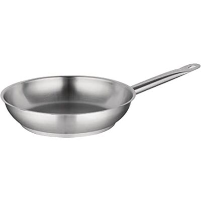 Vogue rostfritt stål Frypan 240 mm stekning kök slitstark köksredskap induktion Vogue rostfritt stål Frypan 240 mm stekning kök slitstark köksredskap induktion