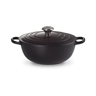 Le Creuset Signature Panna med Lock, Gjutjärn, Matte Black, Ø 26 cm Le Creuset Signature Panna med Lock, Gjutjärn, Matte Black, Ø 26 cm