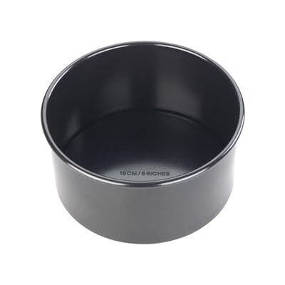 Tala Performance, rund djup kakform, professionell mätare kolstål med Eclipse non-stick beläggning, 15 cm/6 tum kakpanna; perfekt för kakor och firande bakar, svart Tala Performance, rund djup kakform, professionell mätare kolstål med Eclipse non-stick beläggning, 15 cm/6 tum kakpanna; perfekt för kakor och firande bakar, svart