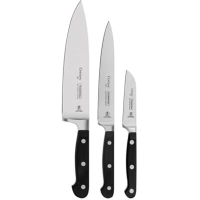 Tramontina CENTURY, 3 delar, rostfritt stål DIN 1.4110, svart, rostfri Tramontina CENTURY, 3 delar, rostfritt stål DIN 1.4110, svart, rostfri