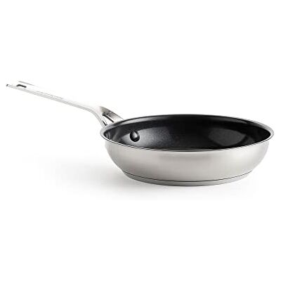 KitchenAid stekpanna, non-stick stekpanna av rostfritt stål och rostfritt handtag induktion, ugn- och diskmaskinsäker Ø 28 cm KitchenAid stekpanna, non-stick stekpanna av rostfritt stål och rostfritt handtag induktion, ugn- och diskmaskinsäker Ø 28 cm