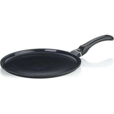 kela Crepe panna 28 cm ATURA, pannkakspanna, induktion, keramisk belagd aluminium, bakelit handtag, PFAS-fri, crêpepanna induktion, svart kela Crepe panna 28 cm ATURA, pannkakspanna, induktion, keramisk belagd aluminium, bakelit handtag, PFAS-fri, crêpepanna induktion, svart