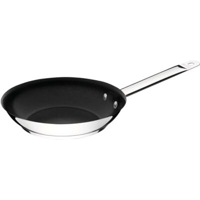 Tramontina Panna, Ø 30 cm, rostfritt stål, non-stick belagd, djup stekpanna, belagda stekpannor för alla typer av spisar, induktionsspis Tramontina Panna, Ø 30 cm, rostfritt stål, non-stick belagd, djup stekpanna, belagda stekpannor för alla typer av spisar, induktionsspis