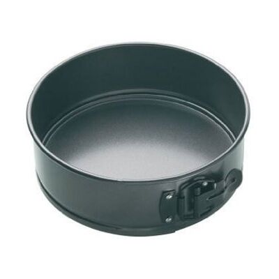 MasterClass 18 cm Springform kakburk med lös bas och PFOA non-stick färg, robust 1 mm kolstål, 17,7 cm rund panna, grå MasterClass 18 cm Springform kakburk med lös bas och PFOA non-stick färg, robust 1 mm kolstål, 17,7 cm rund panna, grå