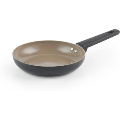 Salter BW12870EU7 20 cm keramisk stekpanna non-stick återvunnen aluminiumkropp, PFOA- och PFAS-fri, lämplig för induktion, lätt att rengöra, mjukt grepp, omelett/äggpanna Salter BW12870EU7 20 cm keramisk stekpanna non-stick återvunnen aluminiumkropp, PFOA- och PFAS-fri, lämplig för induktion, lätt att rengöra, mjukt grepp, omelett/äggpanna