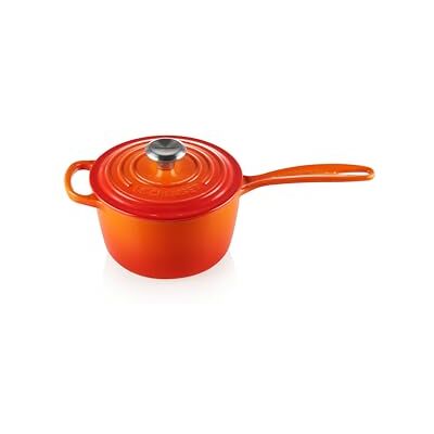 Le Creuset Signature gjutjärnsgryta med värmebeständigt handtag, rund, Ø 16 cm, 1,2 l, lämplig för alla typer av spisar inklusive induktion, 2,372 kg, ugnsröd Le Creuset Signature gjutjärnsgryta med värmebeständigt handtag, rund, Ø 16 cm, 1,2 l, lämplig för alla typer av spisar inklusive induktion, 2,372 kg, ugnsröd