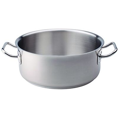 Pentole Agnelli Låg kastrull i rostfritt stål - Induktion, 32cm Pentole Agnelli Låg kastrull i rostfritt stål - Induktion, 32cm