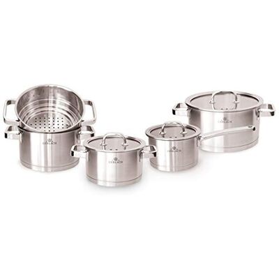 Gerlach G04-0318M-ZGB2-09PU-S1S1-01 Köksredskapssats tillverkad 18/10 med 9 element Prestige-G04-0318M-ZGB2-09PU-S1S1-01, rostfritt stål Gerlach G04-0318M-ZGB2-09PU-S1S1-01 Köksredskapssats tillverkad 18/10 med 9 element Prestige-G04-0318M-ZGB2-09PU-S1S1-01, rostfritt stål