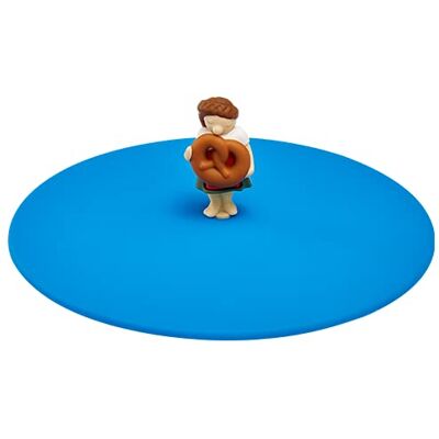 Lurch 2108882 210882 Mitt lock ölträdgård Biggi Bretzel, glaslock av 100% BPA-fri platina silikon, Ø12 cm, Bayern blå Lurch 2108882 210882 Mitt lock ölträdgård Biggi Bretzel, glaslock av 100% BPA-fri platina silikon, Ø12 cm, Bayern blå