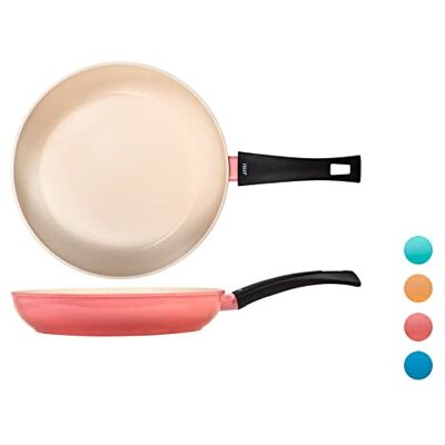 H&H Joyful Stekpanna Non-stick 28cm, Gjuten aluminium, Färgad, Sommar H&H Joyful Stekpanna Non-stick 28cm, Gjuten aluminium, Färgad, Sommar