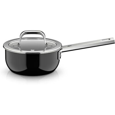 WMF Fusiontec Mineral Pro, kastrull med lock, 16 cm, hållbart, reptåligt material, gryta med lock, liten kruka, lämplig för alla typer av spisar, tillverkad i Tyskland, svart, 0518675290 WMF Fusiontec Mineral Pro, kastrull med lock, 16 cm, hållbart, reptåligt material, gryta med lock, liten kruka, lämplig för alla typer av spisar, tillverkad i Tyskland, svart, 0518675290