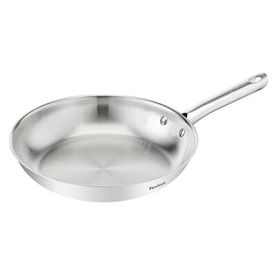 Tefal Duetto On stekpanna 20 cm, oförseglad, tjock värmefylla, komforthandtag, hållbar, lämplig för alla typer av spisar, rostfritt stål, B8660234 Tefal Duetto On stekpanna 20 cm, oförseglad, tjock värmefylla, komforthandtag, hållbar, lämplig för alla typer av spisar, rostfritt stål, B8660234