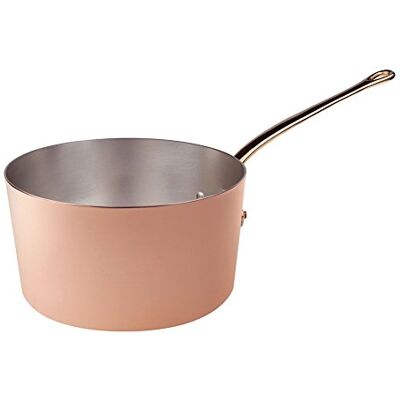 Agnelli kopparkastrull - Messinghandtag - 22cm diameter - 11,2cm höjd - 4L kapacitet Agnelli kopparkastrull - Messinghandtag - 22cm diameter - 11,2cm höjd - 4L kapacitet
