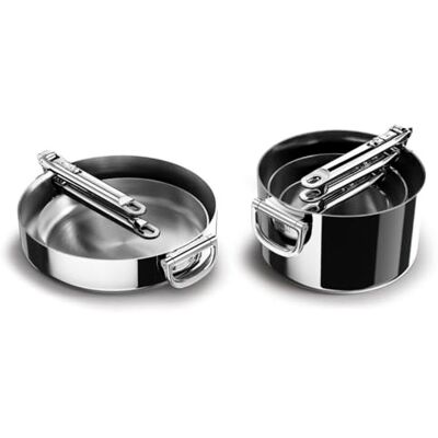 Joseph Joseph Space Steel kokset 5 delar rostfritt stål kastruller och stekpannor induktion, non-stick, stapelbar Joseph Joseph Space Steel kokset 5 delar rostfritt stål kastruller och stekpannor induktion, non-stick, stapelbar