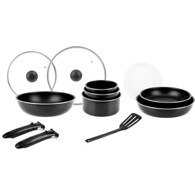 Sitram 714946 köksredskap 14 st svart aluminium: 2 amov ärmar. 1 wok Ø28 cm 2 stekpannor Ø24,28 3 kastruller Ø16,18,20 2 2 couv. glas Ø24,28 3 skåp. plast Ø16,18,20 1 helt eldstad varav induinduktion Sitram 714946 köksredskap 14 st svart aluminium: 2 amov ärmar. 1 wok Ø28 cm 2 stekpannor Ø24,28 3 kastruller Ø16,18,20 2 2 couv. glas Ø24,28 3 skåp. plast Ø16,18,20 1 helt eldstad varav induinduktion