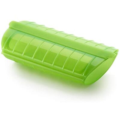 Lékué Ångbox, 12,4 x 24 x 5 cm, för 1–2 personer, grön, 3400600V09U004 Lékué Ångbox, 12,4 x 24 x 5 cm, för 1–2 personer, grön, 3400600V09U004