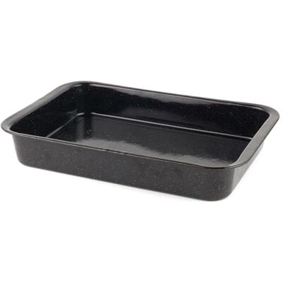 Russell Hobbs CW12611 Romano 36 cm djup gryta – diskmaskinssäker ugnsform, non-stick-beläggning, grönsaksugnsform, rektangulär ugnsplatta, emaljerat stål, ugnssäker upp till 230 °C, svart Russell Hobbs CW12611 Romano 36 cm djup gryta – diskmaskinssäker ugnsform, non-stick-beläggning, grönsaksugnsform, rektangulär ugnsplatta, emaljerat stål, ugnssäker upp till 230 °C, svart