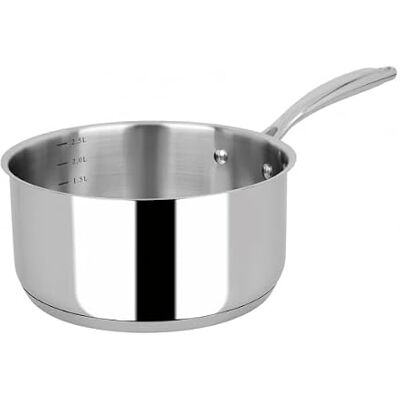 Sitram 715474, Hélène Darroze Collection-gryta i rostfritt stål Pro-kvalitet Ø 20 cm satin interiör med litrering alla spisar inklusive induktion Sitram 715474, Hélène Darroze Collection-gryta i rostfritt stål Pro-kvalitet Ø 20 cm satin interiör med litrering alla spisar inklusive induktion