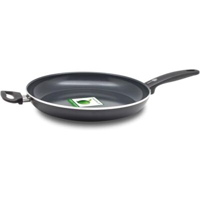 GreenPan stekpanna, non-stick keramisk köksredskap, alla hällar + induktion, ugn- och diskmaskinsäker Ø 32 cm, svart GreenPan stekpanna, non-stick keramisk köksredskap, alla hällar + induktion, ugn- och diskmaskinsäker Ø 32 cm, svart