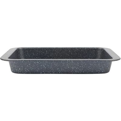Salter megasten 36 cm nonstick belagd rost – rektangulär bakplåt av kolstål, stek för grönsaker, kött och grytor, ugnsform, PFOA-fri bakformar, lätt att rengöra, grå Salter megasten 36 cm nonstick belagd rost – rektangulär bakplåt av kolstål, stek för grönsaker, kött och grytor, ugnsform, PFOA-fri bakformar, lätt att rengöra, grå