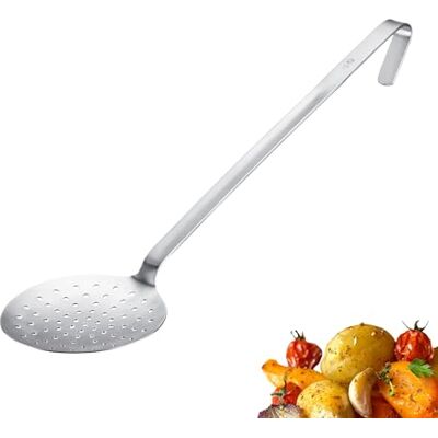 Westmark Skimmer Pro, Rostfri Slev Med Hängkrok, Slev För Skumning, Fritering & Professionellt Kök, Silver, Ø 12 Cm Westmark Skimmer Pro, Rostfri Slev Med Hängkrok, Slev För Skumning, Fritering & Professionellt Kök, Silver, Ø 12 Cm