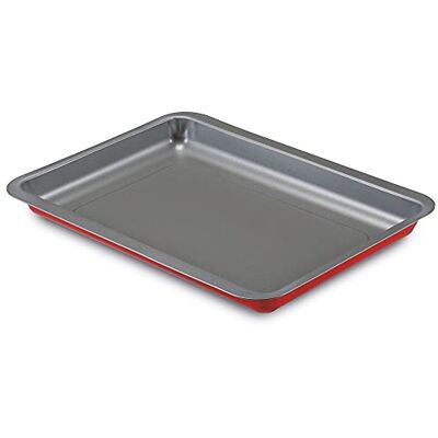 Guardini , Rossana 2.0, Rektangulär ugnsform 26 x 37 cm, Stål med non-stick beläggning, Röd/Grå, Rostfritt stål Guardini , Rossana 2.0, Rektangulär ugnsform 26 x 37 cm, Stål med non-stick beläggning, Röd/Grå, Rostfritt stål