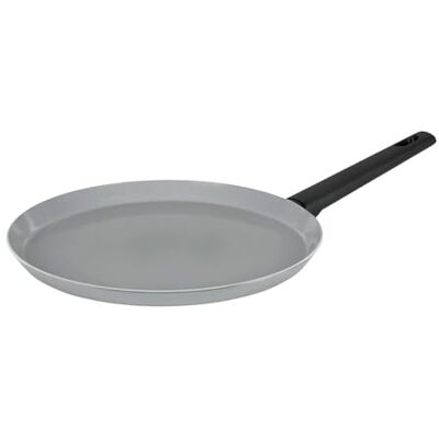 Sitram 716956 Pannkaspanna i aluminium SILICE Ø 28 cm hälsosam keramisk non-stick-beläggning garanterad PFAS fri grå pannkaka värmebeständigt handtag alla spisar inklusive induktion Sitram 716956 Pannkaspanna i aluminium SILICE Ø 28 cm hälsosam keramisk non-stick-beläggning garanterad PFAS fri grå pannkaka värmebeständigt handtag alla spisar inklusive induktion