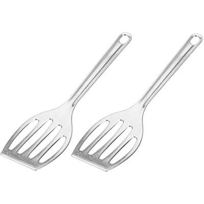 Westmark 2 stekpannevändare/grillvändare, Längd: 26 cm var, Gjutet aluminium, Küchenfreund, Silver, 201522E3 Westmark 2 stekpannevändare/grillvändare, Längd: 26 cm var, Gjutet aluminium, Küchenfreund, Silver, 201522E3