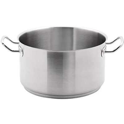 Vogue Stewpan i rostfritt stål 9,5 l/280 mm kraftig matlagningsinduktion Vogue Stewpan i rostfritt stål 9,5 l/280 mm kraftig matlagningsinduktion