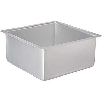 Decora 0062605 Square Prof. Anodized Aluminum Pan Cm 20X20X10 H Decora 0062605 Square Prof. Anodized Aluminum Pan Cm 20X20X10 H
