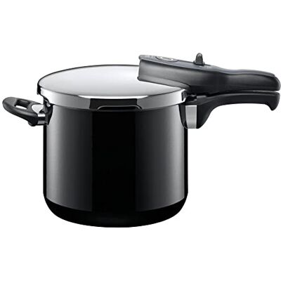 Silit Sicomatic t-plus tryckkokare 6,5 l, snabbkastrull 22 cm, silargan funktionell eramik, induktion, 3 matlagningsnivåer, enhands-roterande reglage, svart Silit Sicomatic t-plus tryckkokare 6,5 l, snabbkastrull 22 cm, silargan funktionell eramik, induktion, 3 matlagningsnivåer, enhands-roterande reglage, svart