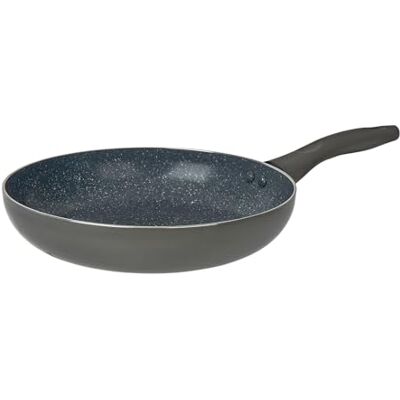 Crealys 529576 AUTAN aluminiumstekpanna Ø 24 cm H 5 cm hälsosam keramisk steneffekt non-stick-beläggning grå färg värmebeständigt silikonhandtag alla spisar inklusive induktion Crealys 529576 AUTAN aluminiumstekpanna Ø 24 cm H 5 cm hälsosam keramisk steneffekt non-stick-beläggning grå färg värmebeständigt silikonhandtag alla spisar inklusive induktion