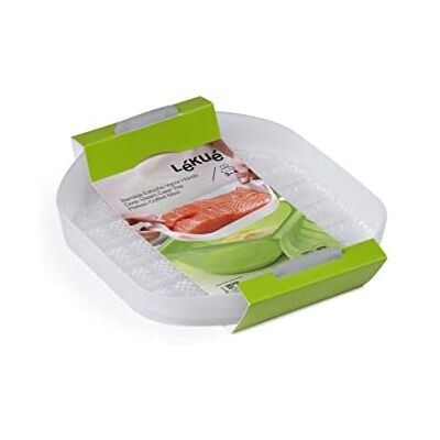 Lékué Multifunktionell silikonhylla, 3–4 personer, transparent Lékué Multifunktionell silikonhylla, 3–4 personer, transparent