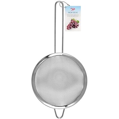 Tala rostfritt stål sil, 18 cm diameter med fint nät, perfekt för tvätt och silning av frukt, grönsaker, ris och salladsvaror Tala rostfritt stål sil, 18 cm diameter med fint nät, perfekt för tvätt och silning av frukt, grönsaker, ris och salladsvaror