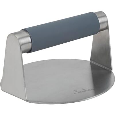 Jata HOGAR HPRE2544 Rostfritt stål Smash Burgers Press Halkfritt silikonhandtag Perfekt för hamburgare, kött, smörgåsar och grönsaker lätt att rengöra och använda mått 14,5 x 7,5 cm Jata HOGAR HPRE2544 Rostfritt stål Smash Burgers Press Halkfritt silikonhandtag Perfekt för hamburgare, kött, smörgåsar och grönsaker lätt att rengöra och använda mått 14,5 x 7,5 cm