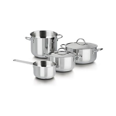 Barazzoni 6 stycken, batterikök, 18/10 rostfritt stål. Tillverkad i Italien, Silver Barazzoni 6 stycken, batterikök, 18/10 rostfritt stål. Tillverkad i Italien, Silver