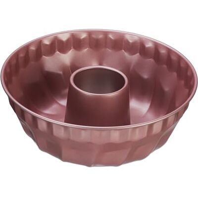Relaxdays Gugelhupfform, Ø 25 cm, non-stick belagd, kolstål, bakform för Gugelhupf, rund blandningskaka form, rosé Relaxdays Gugelhupfform, Ø 25 cm, non-stick belagd, kolstål, bakform för Gugelhupf, rund blandningskaka form, rosé