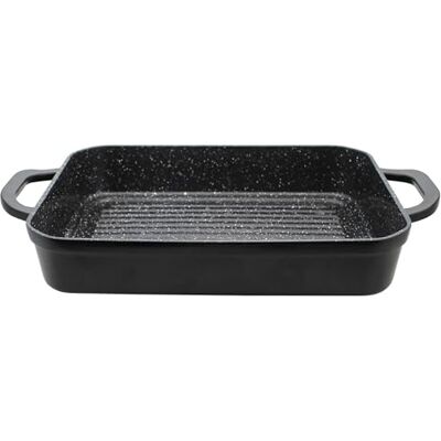 ELO Rektangulär gryta av gjuten aluminium med BBQ spår ELO Rektangulär gryta av gjuten aluminium med BBQ spår