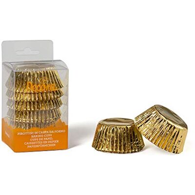 Decora 0339791 60 Gold Baking Cups 50 X 32 Mm Decora 0339791 60 Gold Baking Cups 50 X 32 Mm