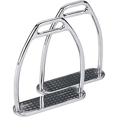 Covalliero Kerbl 32634/1 höggradigt stål stigbygel – silver, 12 cm Covalliero Kerbl 32634/1 höggradigt stål stigbygel – silver, 12 cm