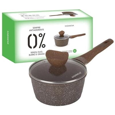Kasanova 16cm non-stick kastrull med lock Kasanova 16cm non-stick kastrull med lock