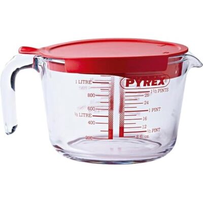Pyrex PIREX 8022313 Mätkopp med lock, 1 l Pyrex PIREX 8022313 Mätkopp med lock, 1 l