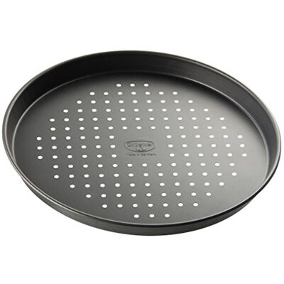 Dr. Oetker pizzaplåt Ø 28 cm med non-stick effekt, bakplåt för fryst och hemlagad pizza, rund och non-stick belagd, antal: 1 styck Dr. Oetker pizzaplåt Ø 28 cm med non-stick effekt, bakplåt för fryst och hemlagad pizza, rund och non-stick belagd, antal: 1 styck