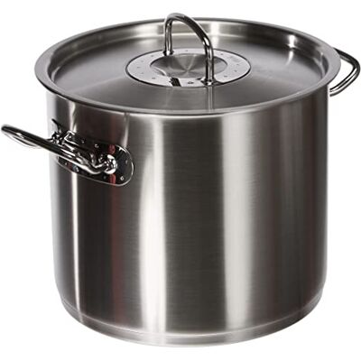 Fissler Original Profi Collection/kastrull i rostfritt stål, stor (9,1 l – 24 cm) hög kruka med metalllock, invändig skala, rostfri, obelagd – induktion Fissler Original Profi Collection/kastrull i rostfritt stål, stor (9,1 l – 24 cm) hög kruka med metalllock, invändig skala, rostfri, obelagd – induktion