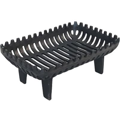 Relaxdays eldstadsgaller, HBT: 16 x 42 x 28 cm, robust, tungt, svart gjutjärn Relaxdays eldstadsgaller, HBT: 16 x 42 x 28 cm, robust, tungt, svart gjutjärn