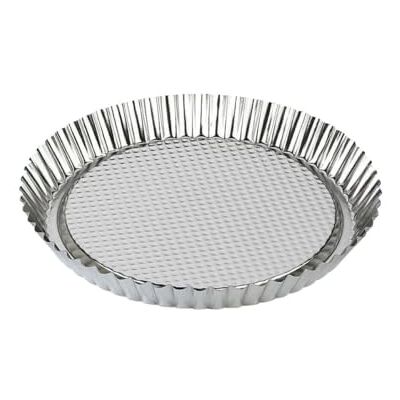 Zenker Fruktkakform Ø 28 cm, bakform för läckra fruktkakor, form av vitplåt, lämplig för elektriska och gasspisar, (färg: silver), kvantitet: 1 styck Zenker Fruktkakform Ø 28 cm, bakform för läckra fruktkakor, form av vitplåt, lämplig för elektriska och gasspisar, (färg: silver), kvantitet: 1 styck
