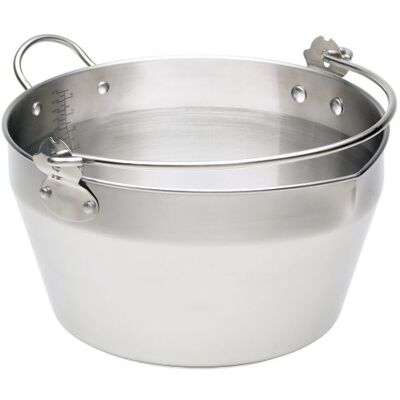 KitchenCraft Home Made kastrull, sylt/kokkärl för induktionshäll med sylt recept i presentförpackning, silver rostfritt stål, 9 l, 16,5 cm x 31 cm KitchenCraft Home Made kastrull, sylt/kokkärl för induktionshäll med sylt recept i presentförpackning, silver rostfritt stål, 9 l, 16,5 cm x 31 cm