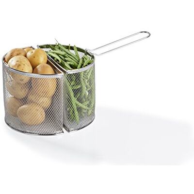 Barazzoni , Dubbel spagettikorg, rostfritt stål, Ø 22 cm Barazzoni , Dubbel spagettikorg, rostfritt stål, Ø 22 cm
